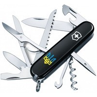 Комплект Нож Victorinox Huntsman Ukraine 1.3713.3_T0016u + Чехол с фонариком Police