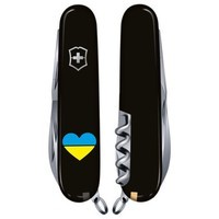 Комплект Нож Victorinox Climber Ukraine 1.3703.3_T1090u + Чехол с фонариком Police
