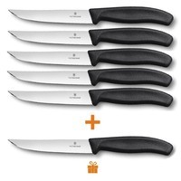 Фото Комплект кухонных ножей Victorinox Swiss Classic 6.7903.12 5 шт + 1 шт в подарок