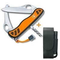 Фото Комплект Нож Victorinox Hunter XS 0.8331.MC9 + Кожаный чехол + Фонарь