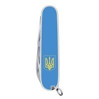 Фото Комплект Нож Victorinox Spartan Ukraine 1.3603.7R7 + Чехол с фонариком Police