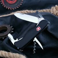 Комплект Victorinox Нож Nomad-Pickniker 0.8353.3 + Чехол для ножа универсальный на липучке + Фонарик