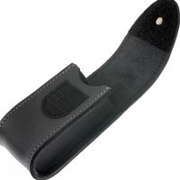 Чехол Victorinox поясной чёрный кожаный на липучке (84-91мм) 5-8 слоев 4.0521.30