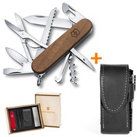 Комплект Нож Victorinox Huntsman 1.3711.63 + Чехол с фонариком Police