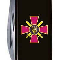 Комплект Нож Victorinox Huntsman Ukraine 1.3713.3_W0020u + Чехол с фонариком Police