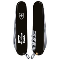 Фото Комплект Нож Victorinox Huntsman Ukraine 1.3713.3_T0300u + Чехол с фонариком Police